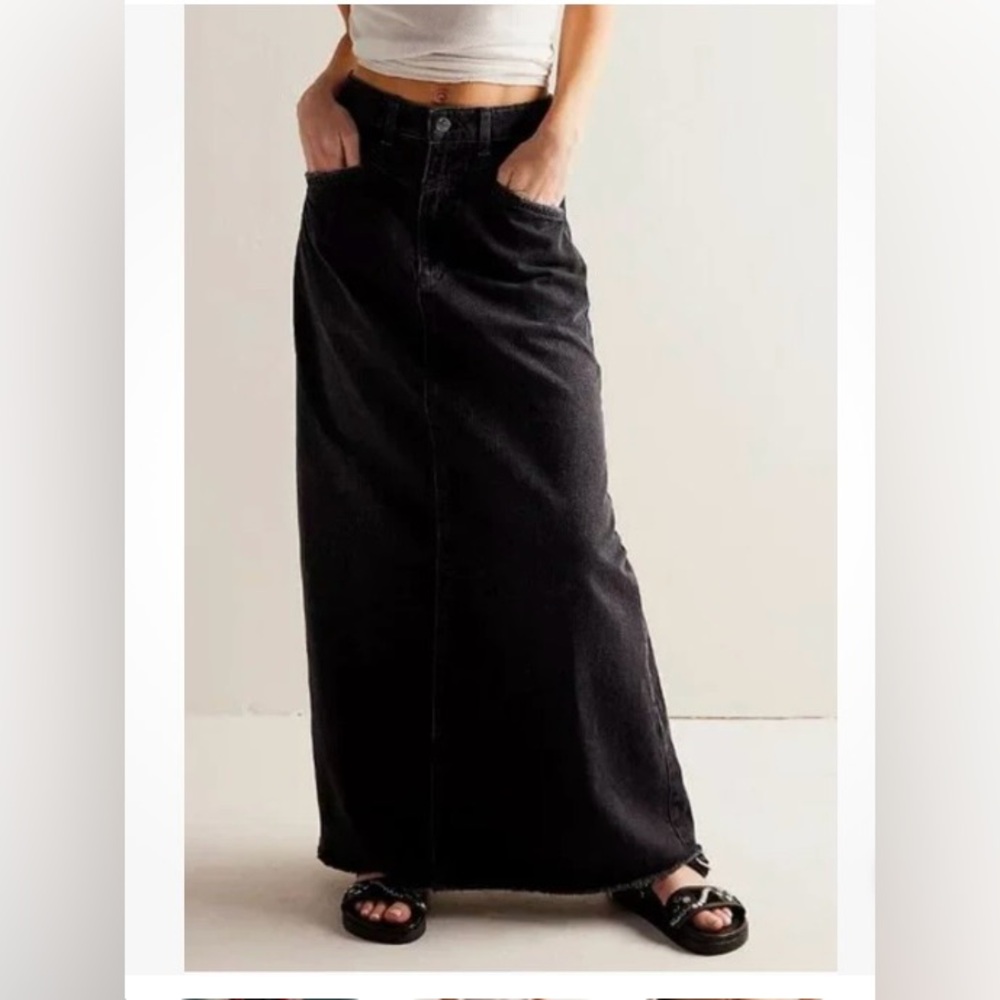 We The Free -Come As You Are black denim maxi
